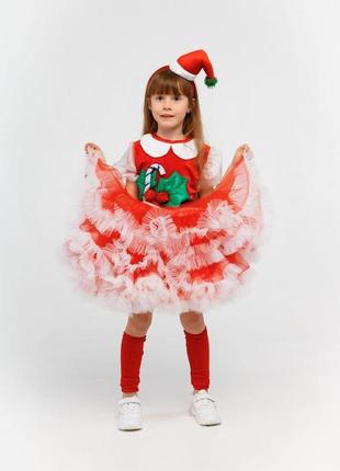 "помічниця санта клауса" карнавальний костюм для дівчинки2 фото