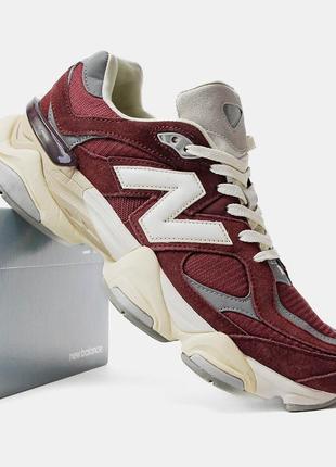 Мужские кроссовки nb 9060 washed burgundy5 фото