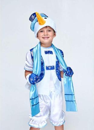 "сніговик у жилеті" дитячий карнавальний костюм4 фото