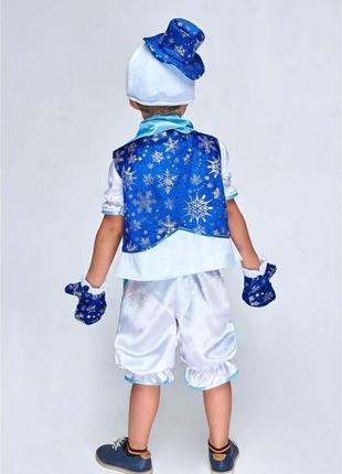 "сніговик у жилеті" дитячий карнавальний костюм5 фото