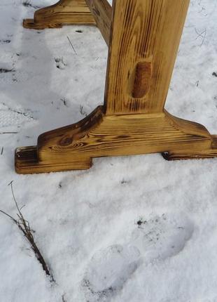 Стіл для дачі. дерев'яний стіл. стіл з дерева.9 фото