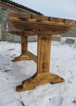 Стіл для дачі. дерев'яний стіл. стіл з дерева.10 фото