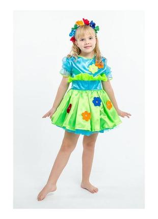 Дитячий карнавальний костюм "букет квітів" для дівчинки3 фото