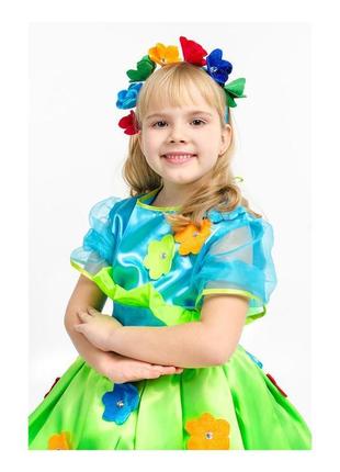 Дитячий карнавальний костюм "букет квітів" для дівчинки5 фото