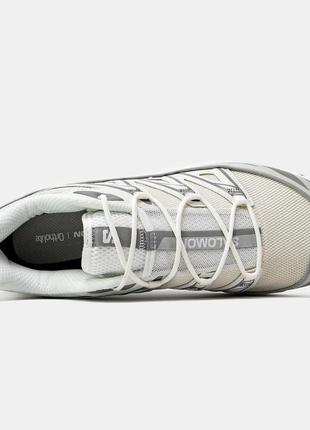 Мужские кроссовки salomon xt-6 expanse white grey6 фото