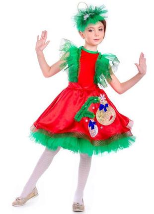 "ялинкова іграшка" карнавальний костюм для дівчинки3 фото