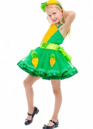 "морквина модниця" карнавальний костюм для дівчинки2 фото