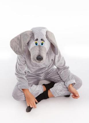 Дитячий карнавальний костюм "сірий пес"2 фото