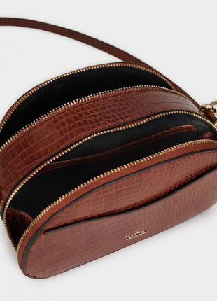 Женская сумка - кросс-боди parfois коричнево-рыжего  цвета5 фото