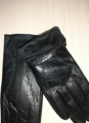 Перчатки кожаные 2