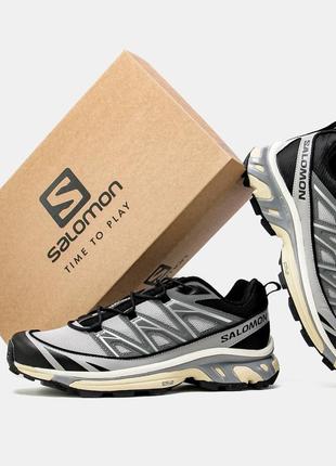 Мужские кроссовки salomon xt-6 expanse grey black3 фото