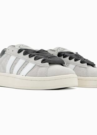 Топові жіночі кросівки adidas campus 00s beige/white3 фото