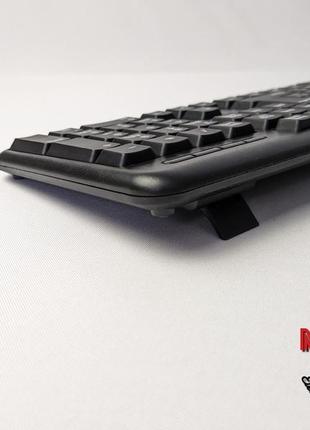 Водозахисна, безшумна, офісна клавіатура з гравіюванням (йцуке...3 фото