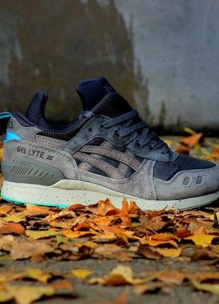 Кросівки asics gel lyte mt" grey/mint (топ якість) "