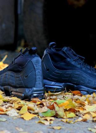 Зимові кросівки nike air max sneakerboot 95 "black"