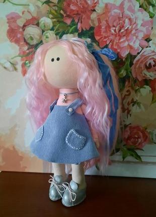 Кукла с розовыми волосами5 фото
