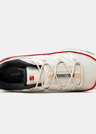Мужские кроссовки salomon xt-6 expanse white red blue7 фото