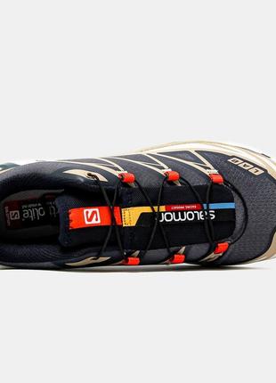 Мужские кроссовки salomon xt-6 black orange7 фото