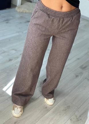 Жіночі брюки прямого крою широкі3 фото