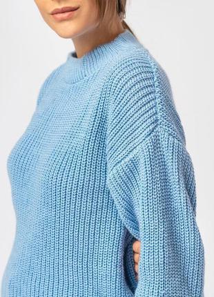 Жіночий светр блакитний2 фото