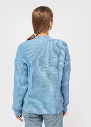 Жіночий светр блакитний3 фото
