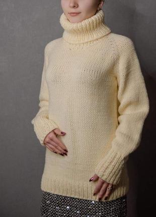 Вязаный пуловер5 фото