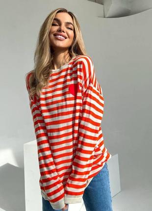 Жіночий светр тельняшка в смужку10 фото