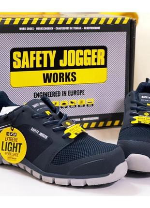 Кросівки шкіряні робочі safety jogger ligero s1p esd src metal...