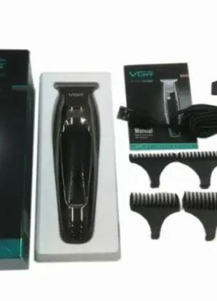 Бездротова машинка для стрижки волосся vgr v-030 black5 фото