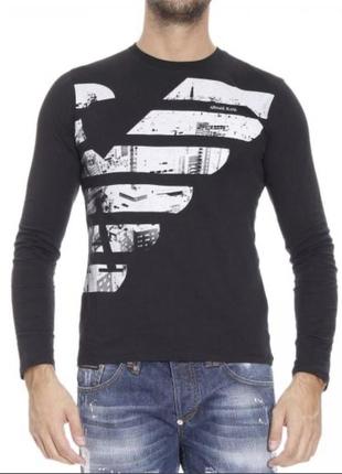 Распродажа armani jeans ® slim fit long sleeve t-shirts оригинал футболка-лонгслив1 фото