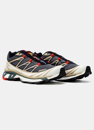 Мужские кроссовки salomon xt-6 black orange