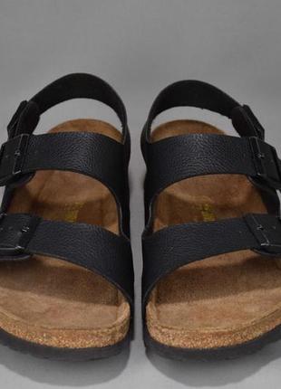 Birkenstock milano шлепанцы сандалии мужские кожаные. нитеньки. оригинал. 42 р./27 см.4 фото