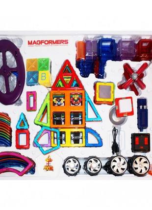 Магнітний конструктор limo toy magnistar на 92 деталі 40014 фото