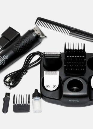 Машинка для стриження волосся голови, вусів і бороди gemei gm-...6 фото