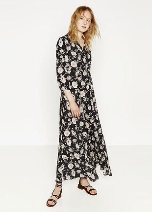Стильне плаття халат в квіти