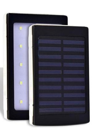 Power bank з сонячної і led панеллю 90000 mah (4531 sc-5) black