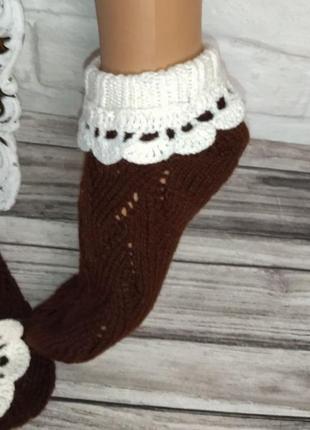 Теплі жіночі шкарпетки - ажурні шкарпетки - 37-42 розмір - кашемірові шкарпетки3 фото
