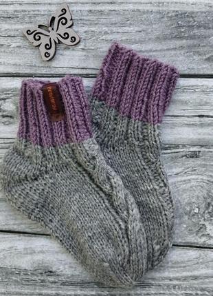 Детские шерстяные носочки - теплые носки - носки на 1-2 года3 фото