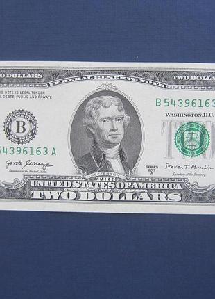 Банкнота 2 долари сша 2017 2 в unc прес