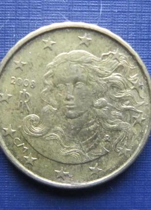 Монета 10 євроцентів італія 2008