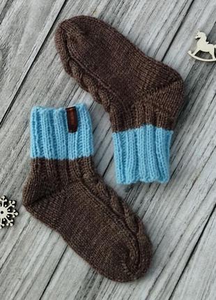 Дитячі вовняні шкарпетки - теплі шкарпетки - шкарпетки на 3-4 роки1 фото