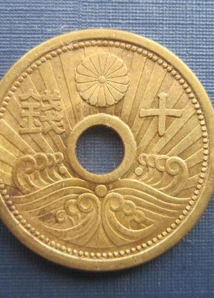 Монета 10 син японія 1939 нечастота