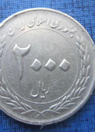 Монета 2000 риалів іран 2010 50 років центральному банку