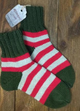Вязаные носки 35-36 р - теплые носки для дома - шерстяные носки4 фото