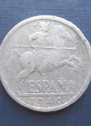 Монета 10 сертимо іспанія 1940