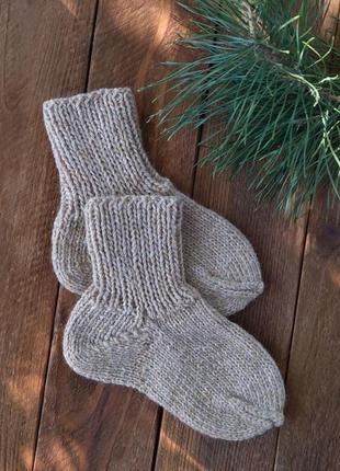 Детские шерстяные носочки - теплые носки для малышей - носки на 1-1,5 года2 фото