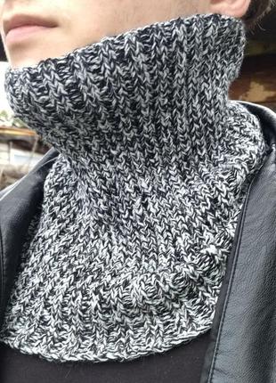 Мужской бафф – удобный и универсальный шарф – мужской снуд1 фото