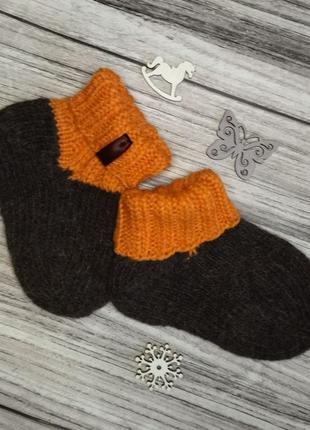 Дитячі вовняні шкарпетки на 22-23 р - теплі шкарпетки для малюків - шкарпетки на 2-3 роки1 фото