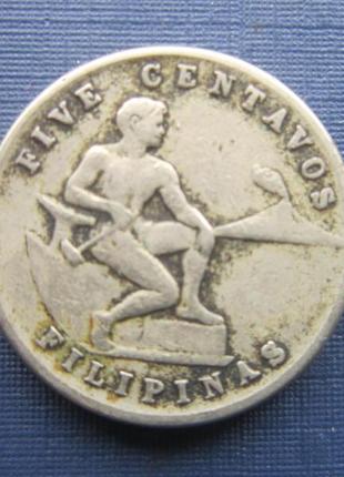 Монета 5 міліграмів філіппіни адміністрація сша 1945
