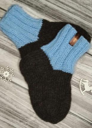 Набор теплых носочков - шерстяные носочки на 22-23 р - теплые носки для малышей - носки на 2-3 года3 фото